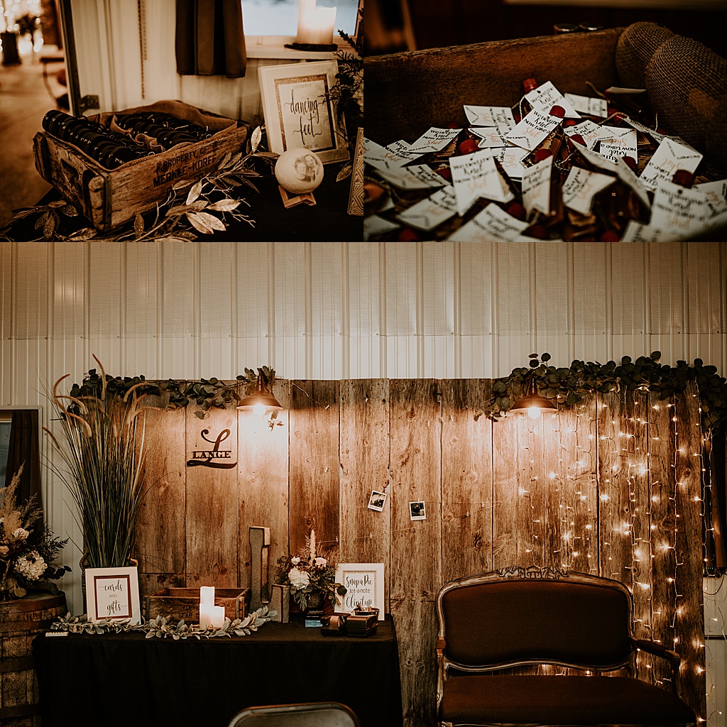 photobooth set up, wedding favors, seating