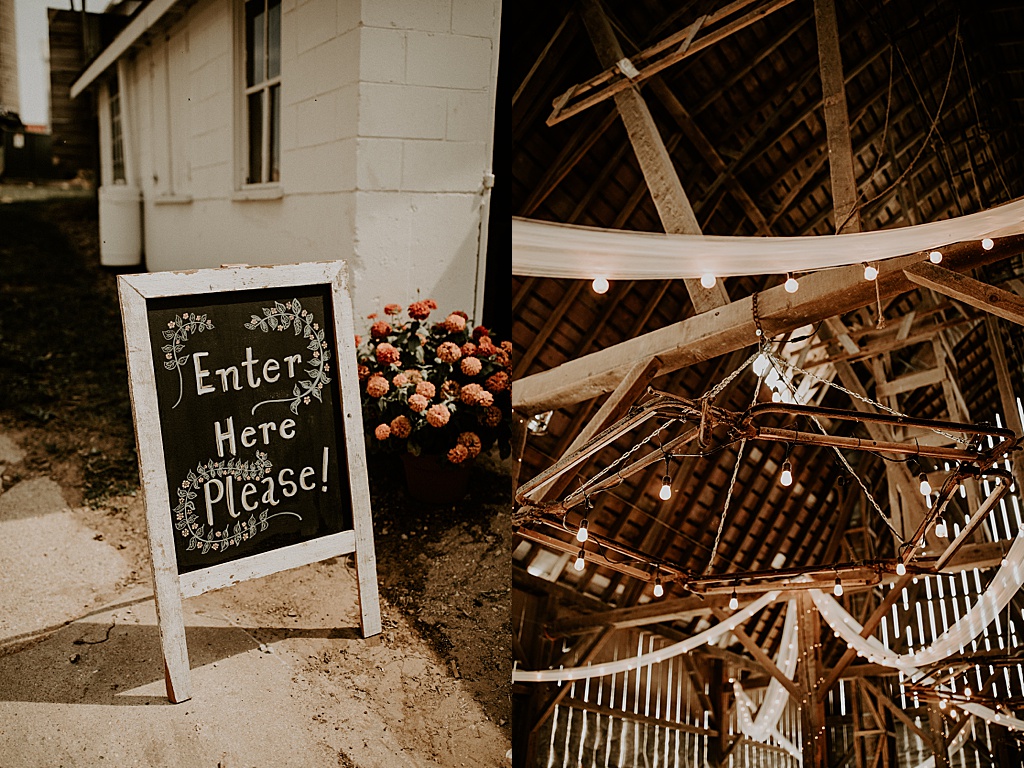 Wisconsin Barn Wedding | Copper Antler | Entrance to wedding