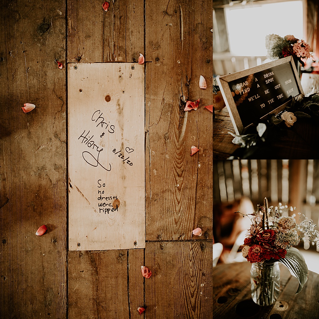 Wisconsin Barn Wedding | Copper Antler | Wedding reception details