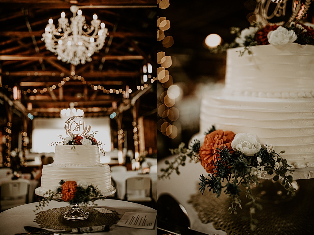 Wisconsin Barn Wedding | Copper Antler | Wedding cake